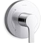 Kohler Elate Pressure Balanced Valve Trim Only with Single Lever Handle - Less Rough In Polished Chrome