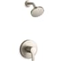 Kohler Elate Shower Only Trim Package with 2.5 GPM Single Function Shower Head Vibrant Brushed Nickel