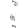 Kohler Elate Tub and Shower Trim Package with 2.5 GPM Single Function Shower Head Polished Chrome
