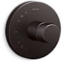 Kohler Components Single Function Pressure Balanced Valve Trim Only with Single Knob Handle - Less Rough In Brushed Graphite