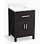Kohler Kresla 25" Free Standing Single Basin Vanity Set with Cabinet and Quartz Vanity Top Carbon Oak