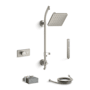 Kohler Parallel Custom Shower System Featuring Single Port Anthem Mechanical Valve with Trim and Shower Head Vibrant Brushed Nickel