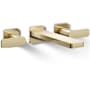 Kohler Parallel Wall Mounted Tub Filler Vibrant French Gold