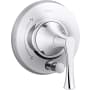 Kohler Buckley Pressure Balanced Valve Trim Only with Single Lever Handle and Integrated Diverter - Less Rough In Polished Chrome