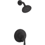 Kohler Buckley Shower Only Trim Package with 2.5 GPM Single Function Shower Head Matte Black