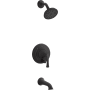 Kohler Buckley Tub and Shower Trim Package with 1.75 GPM Single Function Shower Head Matte Black
