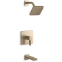Kohler Parallel Tub and Shower Trim Package with 2.5 GPM Single Function Shower Head Vibrant Brushed Bronze