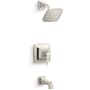 Kohler Riff Tub and Shower Trim Package with 1.75 GPM Single Function Shower Head Vibrant Polished Nickel