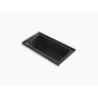 Kohler Archer 60" Drop In, Three Wall Alcove Acrylic Air Tub with Left Drain and Overflow - Comfort Depth Design Black Black