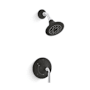 Kohler Tone Shower Only Trim Package with 2.5 GPM Single Function Shower Head Polished Chrome With Matte Black