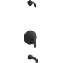 Kohler Buckley Tub and Shower Trim Package Shower Head Matte Black