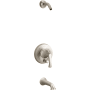 Kohler Buckley Tub and Shower Trim Package Shower Head Vibrant Brushed Nickel
