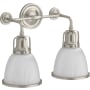 Kohler Lighting Hauksbee 18" Wide 2 Light Bell Wall Sconce Brushed Nickel