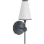 Kohler Lighting Parohn 17" Tall Fabric Shade Wall Sconce Gunmetal