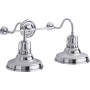 Kohler Lighting Hauksbee 25" Wide 2 Light Vanity Light with Domed Metal Shades Polished Chrome