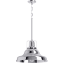 Kohler Lighting Hauksbee 18" Wide 1 Light Pendant with Domed Metal Shade Polished Chrome