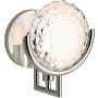Kohler Lighting Arendela 8" Tall Wall Sconce with Briolette Faceted Glass Polished Nickel