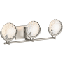 Kohler Lighting Arendela 27" Wide 3 Light Vanity Light with Briolette Faceted Glass Brushed Nickel