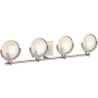 Kohler Lighting Arendela 37" Wide 4 Light Vanity Light with Briolette Faceted Glass Brushed Nickel