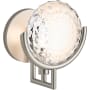 Kohler Lighting Arendela 8" Tall Wall Sconce with Briolette Faceted Glass Brushed Nickel