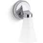 Kohler Lighting Simplice 10" Tall Bathroom Sconce with Painted Glass Shade Polished Chrome