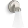 Kohler Lighting Simplice 10" Tall Bathroom Sconce with Painted Glass Shade Brushed Nickel