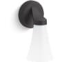 Kohler Lighting Simplice 10" Tall Bathroom Sconce with Painted Glass Shade Matte Black