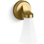 Kohler Lighting Simplice 10" Tall Bathroom Sconce with Painted Glass Shade Brushed Moderne Brass