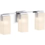 Kohler Lighting Honesty 3 Light 22" Wide Vanity Light with Frosted Glass Shades Polished Chrome