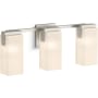 Kohler Lighting Honesty 3 Light 22" Wide Vanity Light with Frosted Glass Shades Brushed Nickel