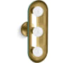 Kohler Lighting Jabot 3 Light 8" Tall Wall Sconce Jade Brushed Moderne Brass