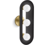 Kohler Lighting Jabot 3 Light 8" Tall Wall Sconce Black Brass Trim
