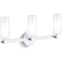 Kohler Lighting Crue 3 Light 22" Wide Vanity Light with Frosted Glass Shades Polished Chrome
