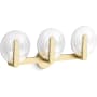 Kohler Lighting Hint 3 Light 11" Tall Wall Sconce Brushed Moderne Brass