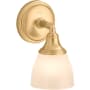 Kohler Lighting Devonshire 9" Tall Bathroom Sconce Brushed Moderne Brass