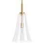 Kohler Lighting Simplice 10" Wide Mini Pendant with Seedy Glass Shade Brushed Moderne Brass