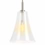 Kohler Lighting Simplice 14" Wide Pendant with Seedy Glass Shade Brushed Nickel