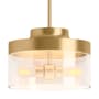 Kohler Lighting Purist 2 Light 13" Wide Pendant Brushed Moderne Brass