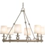 Kohler Lighting Terret 6 Light 36" Wide Taper Candle Ring Chandelier Vibrant Brushed Bronze