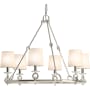 Kohler Lighting Terret 6 Light 36" Wide Taper Candle Ring Chandelier Polished Nickel