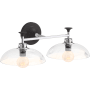 Kohler Lighting Tone 2 Light 21" Wide Vanity Light Polished Chrome / Matte Black