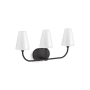 Kohler Lighting Kernen by Studio McGee 3 Light 25" Wide Vanity Light Matte Black