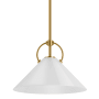 Kohler Lighting Kernen by Studio McGee 14" Wide Pendant Brushed Moderne Brass