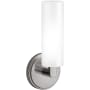 Kohler Lighting Crue 11" Tall Bathroom Sconce with Frosted Glass Shade Titanium