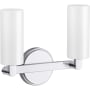 Kohler Lighting Crue 2 Light 12" Wide Vanity Light with Frosted Glass Shades Polished Chrome