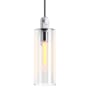 Kohler Lighting Crue 5" Wide Mini Pendant with Clear Glass Shade Polished Chrome