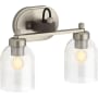 Kohler Lighting Tannage 2 Light 15" Wide Vanity Light Brushed Nickel