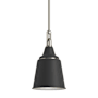 Kohler Lighting Varla 9" Wide Mini Pendant Matte Black / Brushed Nickel