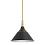 Kohler Lighting Varla 16" Wide Pendant Black / Brass