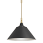 Kohler Lighting Varla 24" Wide Pendant Black / Brass